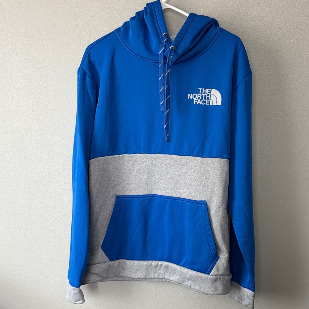 The North Face Men's Half Dome Pullover Hoodie Gray and Blue Size XL